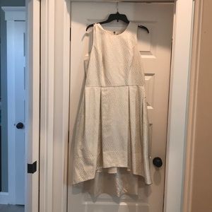 Gold and cream dress